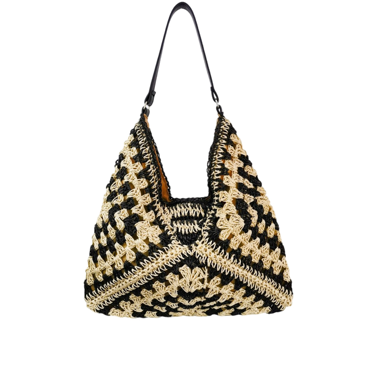 Hand Woven Straw Tote Bag